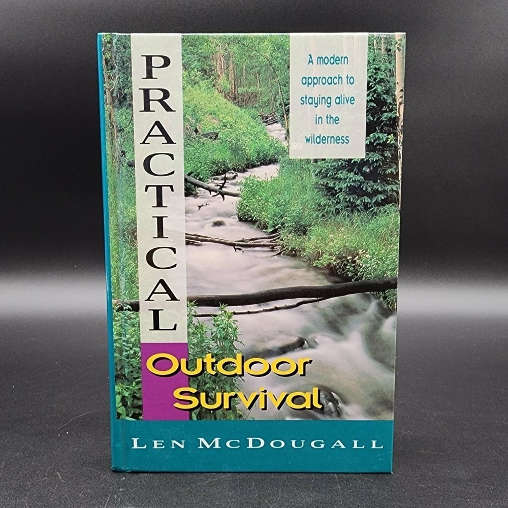 Practical Outdoor Survival Hardcover Book New Len McDougall 1992 1st Ed
